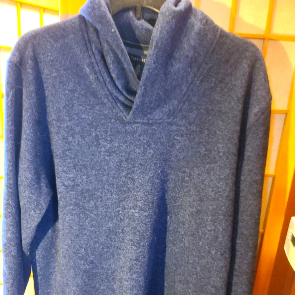 Men's Black cowl neck Sweater